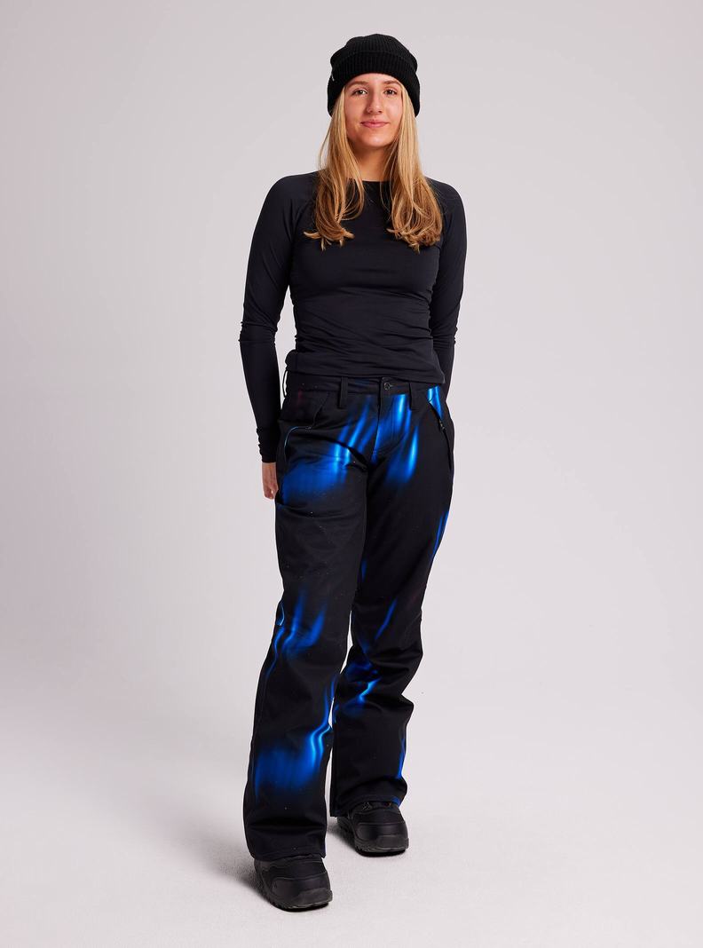 Pantalon Snowboard Burton Society  Noir Bleu Femme | ACF-0345553