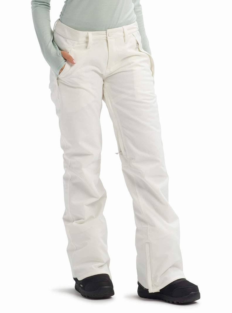 Pantalon Snowboard Burton Society  Blanche Femme | EKJ-3098452