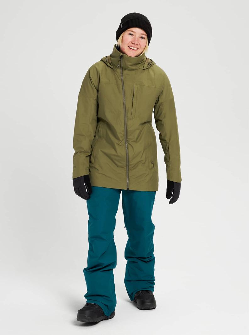 Veste Snowboard Burton GORE-TEX Pillowline  Vert Olive Femme | QJC-9167944