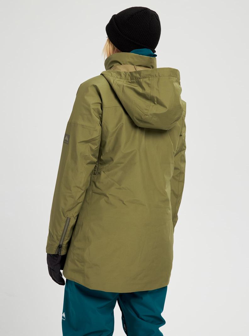 Veste Snowboard Burton GORE-TEX Pillowline  Vert Olive Femme | QJC-9167944