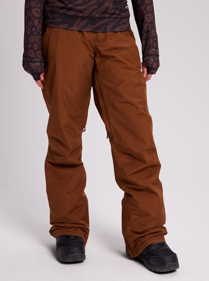 Pantalon Snowboard Burton GORE-TEX Powline Insulated  Marron Femme | XTP-4286401