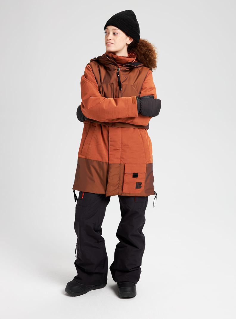 Veste Snowboard Burton Amora Parka  Marron Femme | WDH-9364716