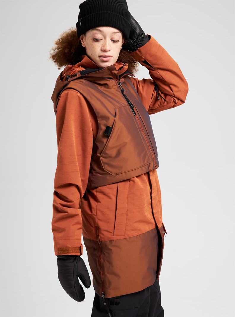 Veste Snowboard Burton Amora Parka  Marron Femme | WDH-9364716