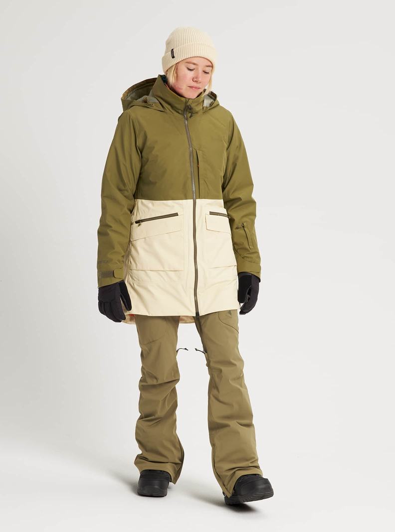 Veste Snowboard Burton GORE-TEX Treeline  Vert Olive Femme | FLS-1007576