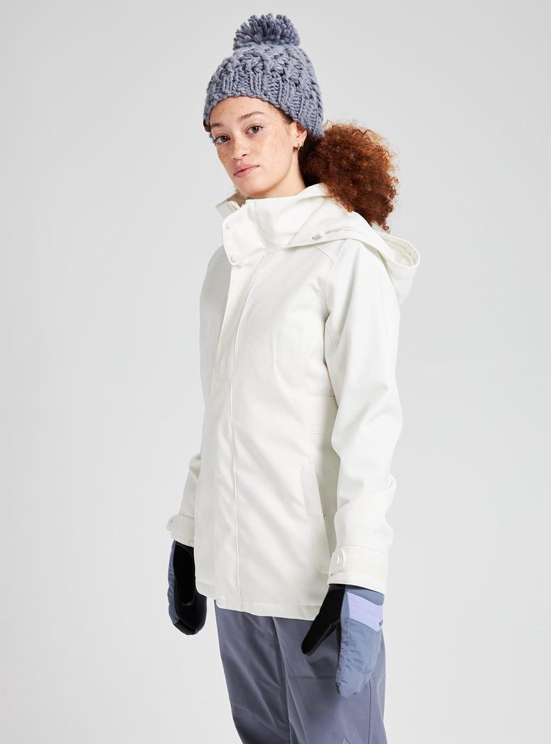 Veste Snowboard Burton Jet Set  Blanche Femme | PZS-4082296