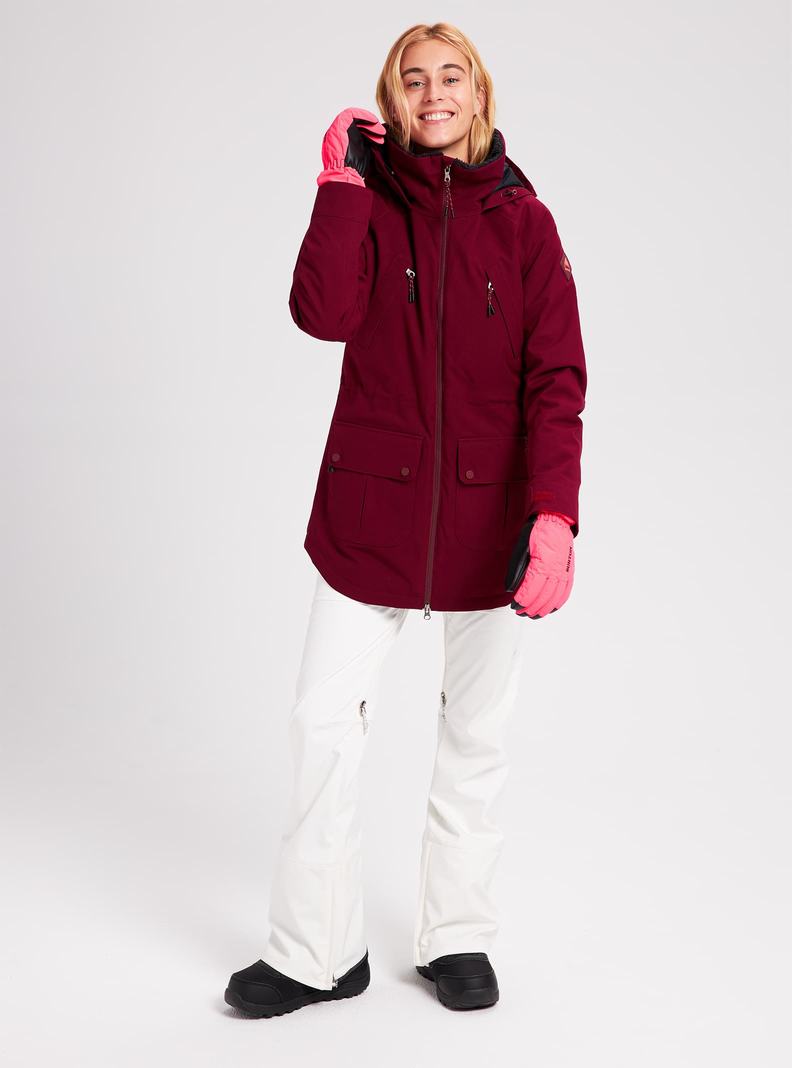 Veste Snowboard Burton Prowess  Bordeaux Femme | QAW-8054312