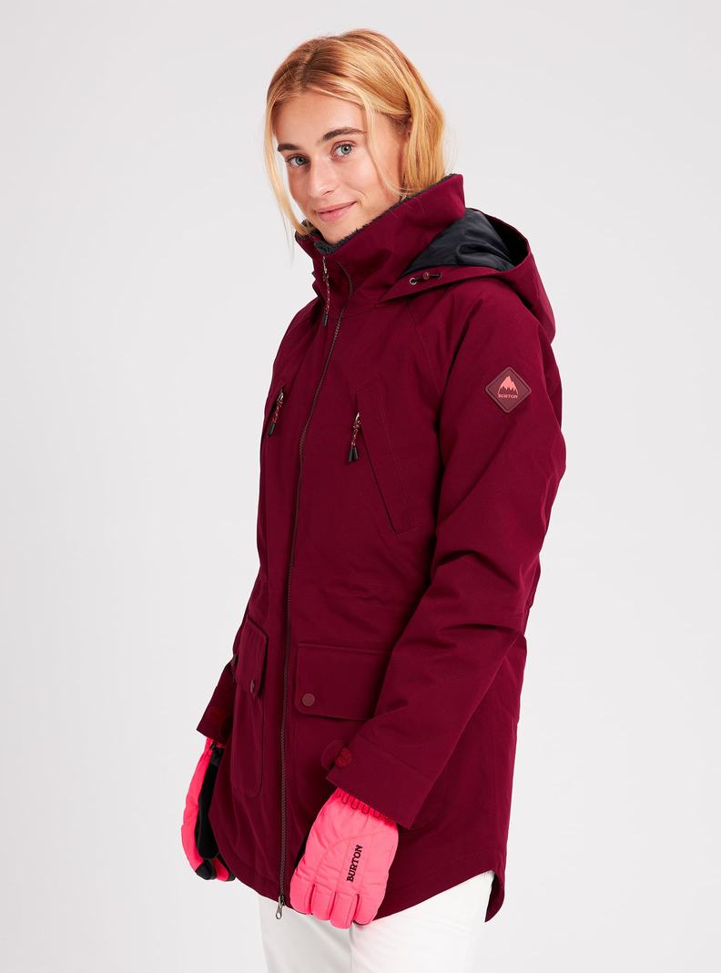 Veste Snowboard Burton Prowess  Bordeaux Femme | QAW-8054312