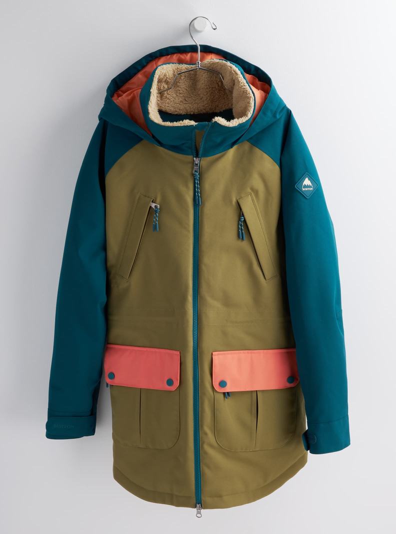 Veste Snowboard Burton Prowess  Vert Olive Bleu Femme | RGZ-3267937