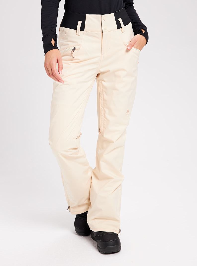 Pantalon Snowboard Burton Marcy High Rise Stretch  Beige Femme | PAV-4454004