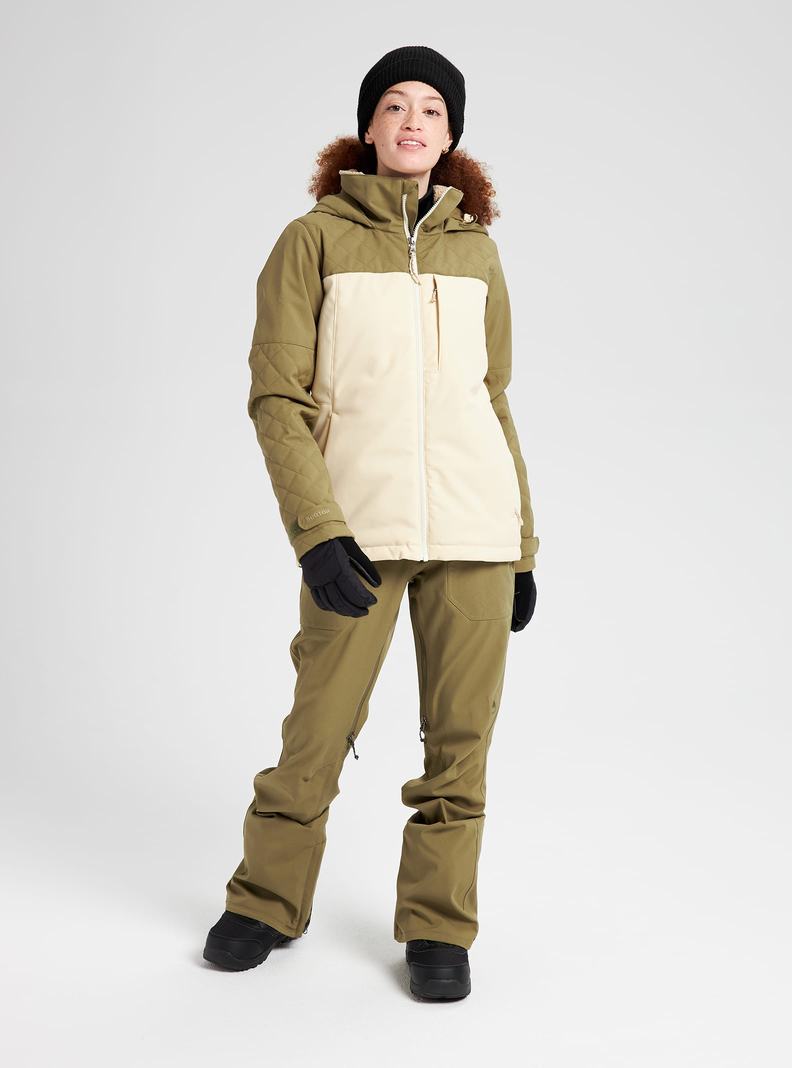 Veste Snowboard Burton Tulum Stretch  Vert Olive Femme | KED-7731525