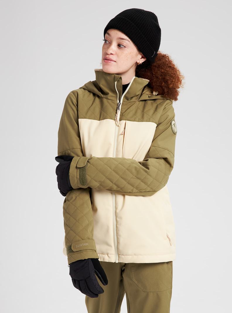 Veste Snowboard Burton Tulum Stretch  Vert Olive Femme | KED-7731525