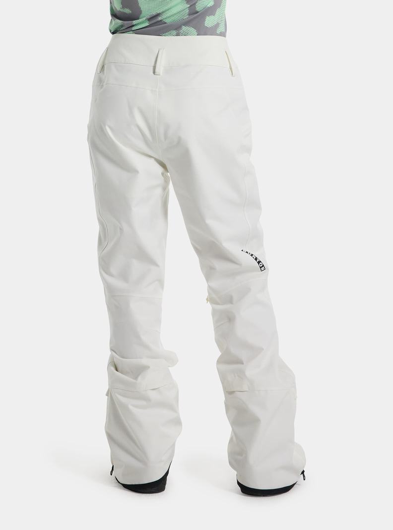 Pantalon Snowboard Burton Marcy High Rise Stretch  Blanche Femme | UDK-0227642