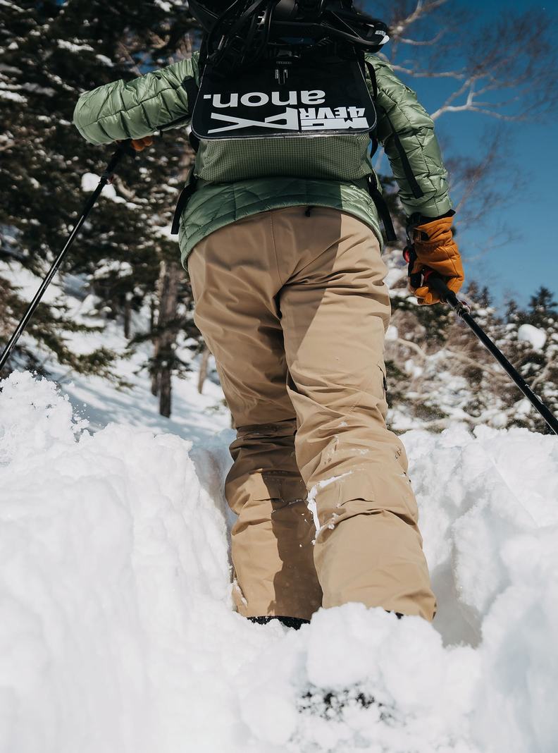 Pantalon Snowboard Burton [ak] Summit GORE?TEX Insulated 2L  Kaki Femme | CZO-8073657