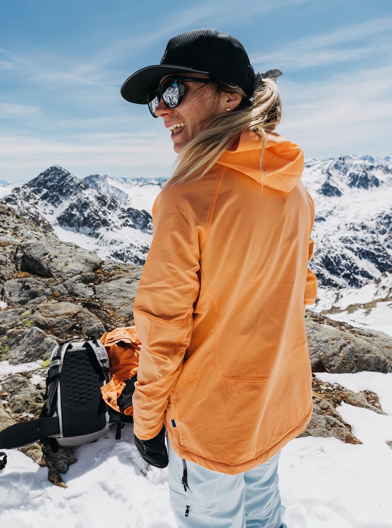 Veste Snowboard Burton [ak] Softshell  Orange Femme | OZV-9217314