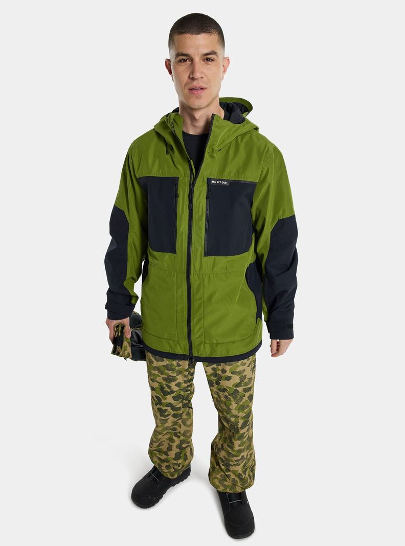 Veste Snowboard Burton Frostner 2L  Vert Noir Homme | CQE-8053087