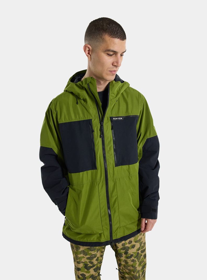 Veste Snowboard Burton Frostner 2L  Vert Noir Homme | CQE-8053087