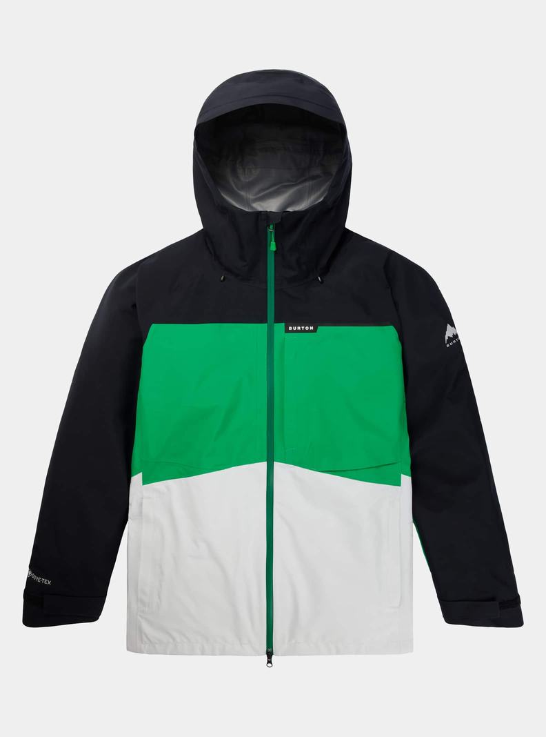 Veste Snowboard Burton GORE-TEX 3L Treeline  Noir Vert Blanche Homme | JLC-6767233