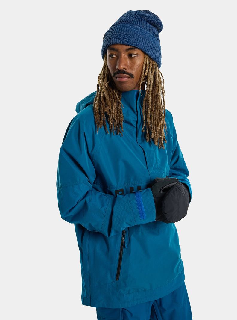 Veste Snowboard Burton Frostner 2L Anorak  Bleu Homme | UBY-2067972