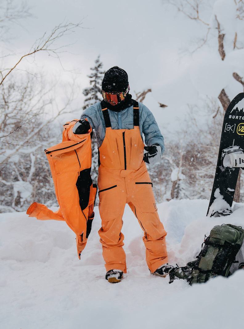 Salopette Burton [ak] Freebird GORE?TEX 3L Stretch  Orange Homme | MKR-2821620