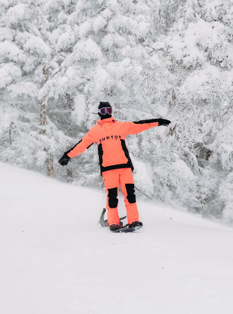 Pantalon Snowboard Burton Southside 2L (Slim Fit)  Orange Noir Homme | BEY-7391481