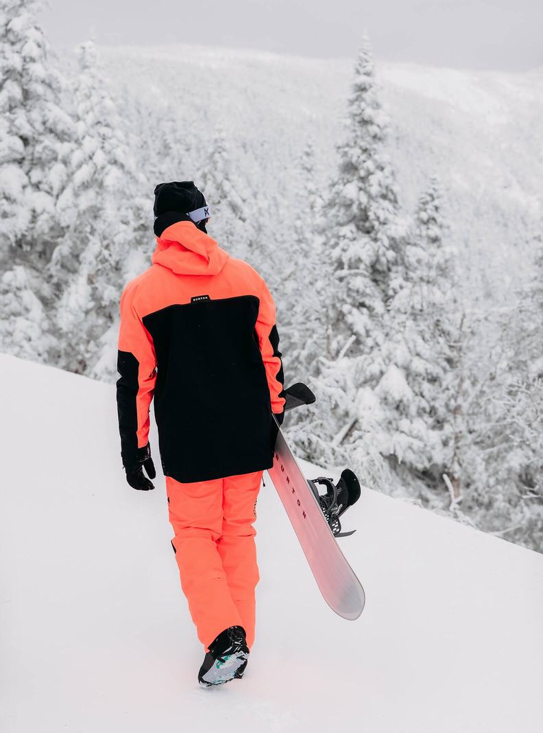 Pantalon Snowboard Burton Southside 2L (Slim Fit)  Orange Noir Homme | BEY-7391481