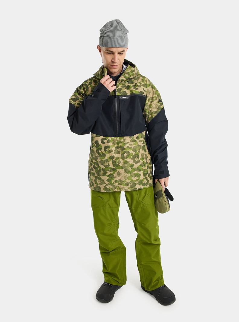 Veste Snowboard Burton Pillowline GORE-TEX 2L Anorak  Camouflage Noir Homme | VNN-9918058