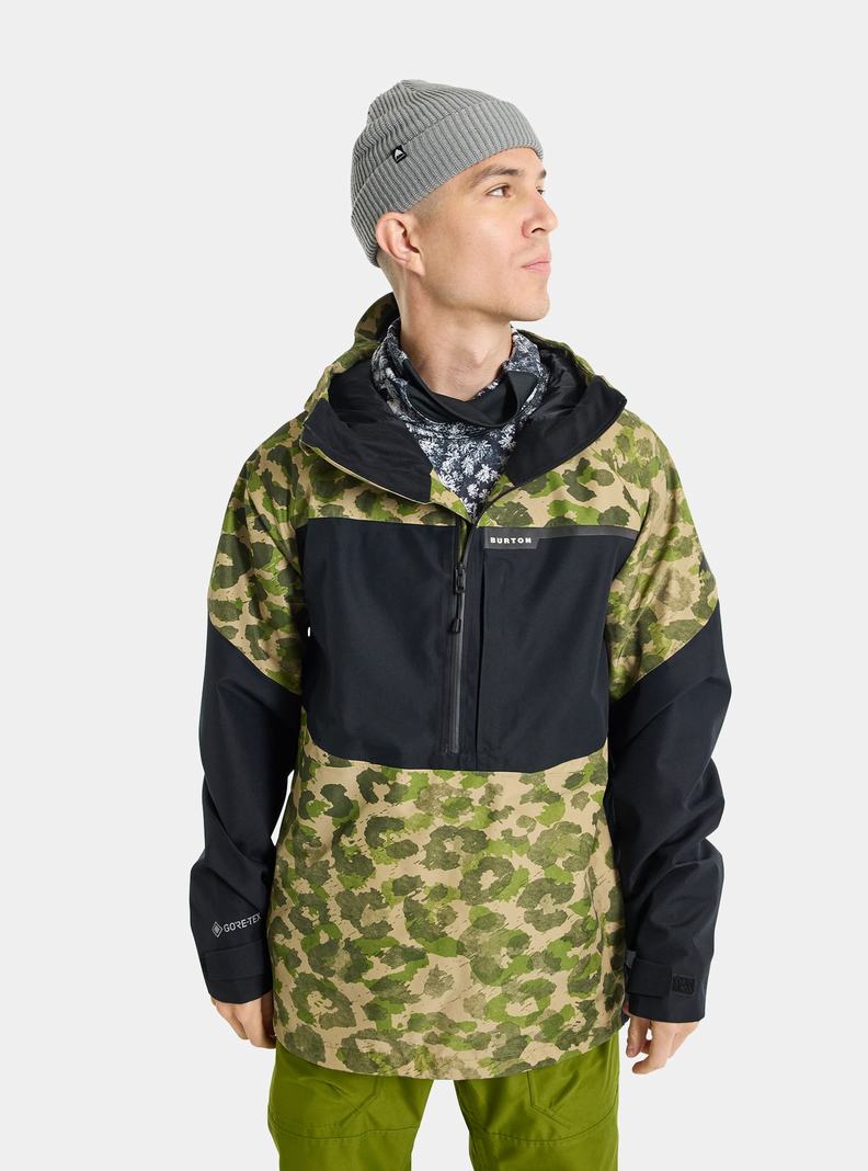 Veste Snowboard Burton Pillowline GORE-TEX 2L Anorak  Camouflage Noir Homme | VNN-9918058