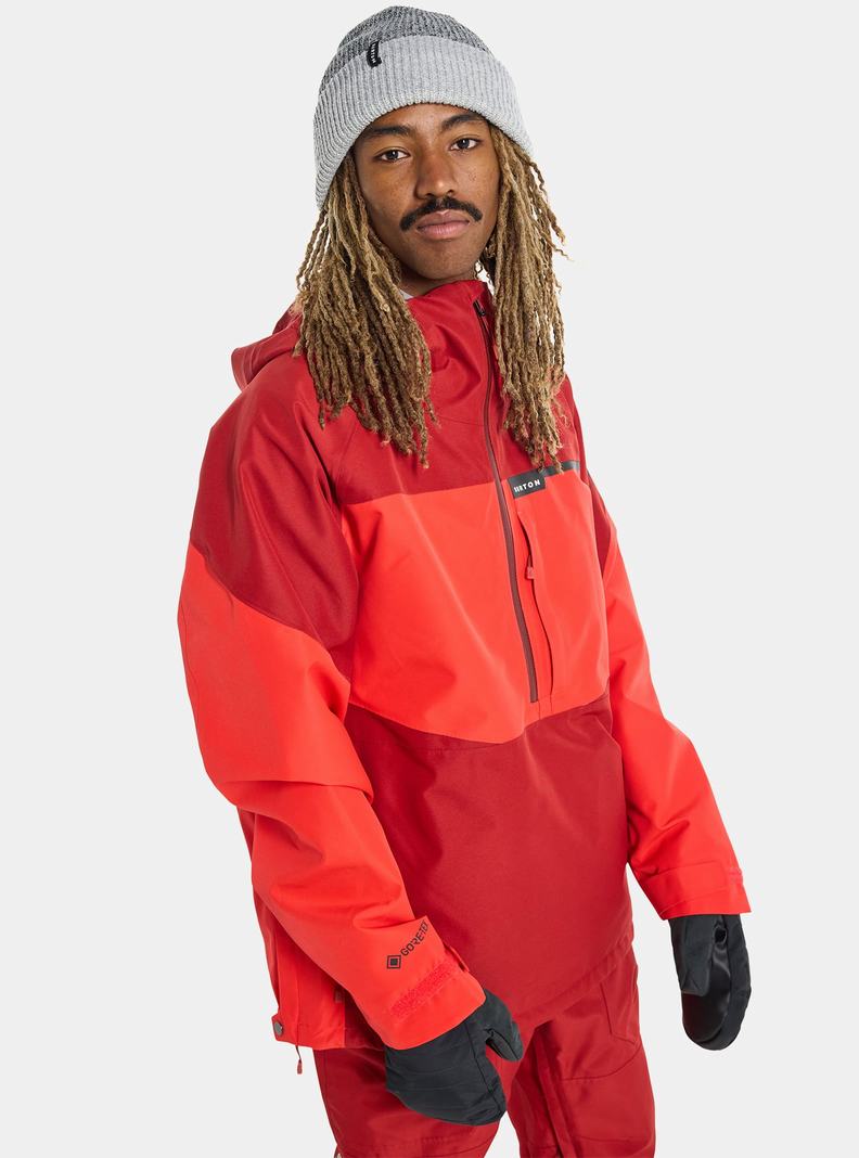 Veste Snowboard Burton Pillowline GORE-TEX 2L Anorak  Rose Orange Rose Homme | VPM-1544493