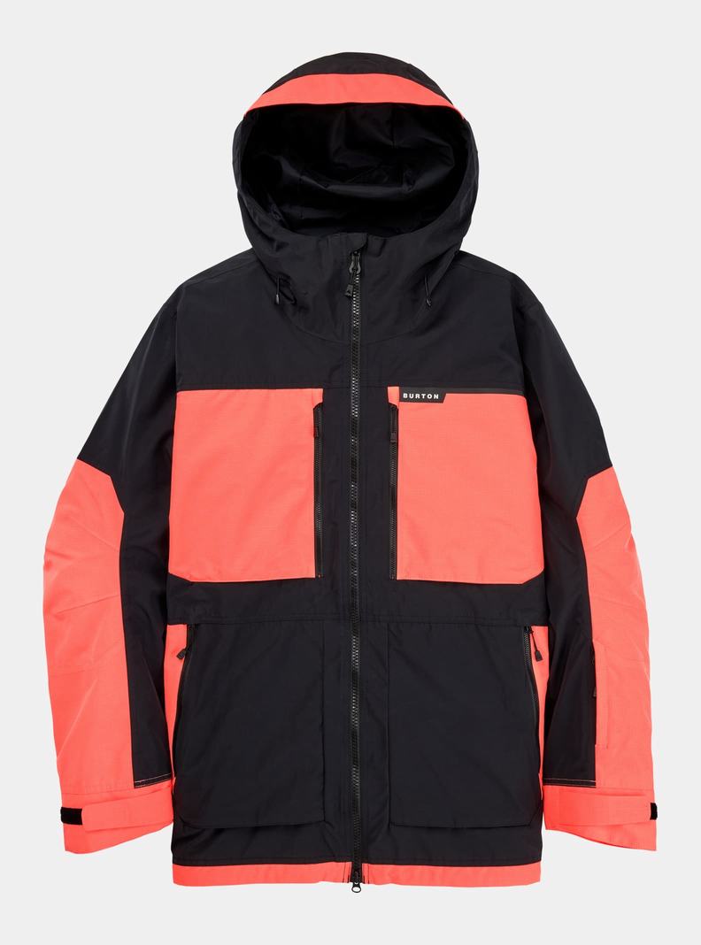 Veste Snowboard Burton Frostner 2L  Noir Orange Homme | UOX-5610602