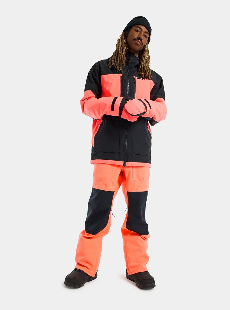 Veste Snowboard Burton Frostner 2L  Noir Orange Homme | UOX-5610602