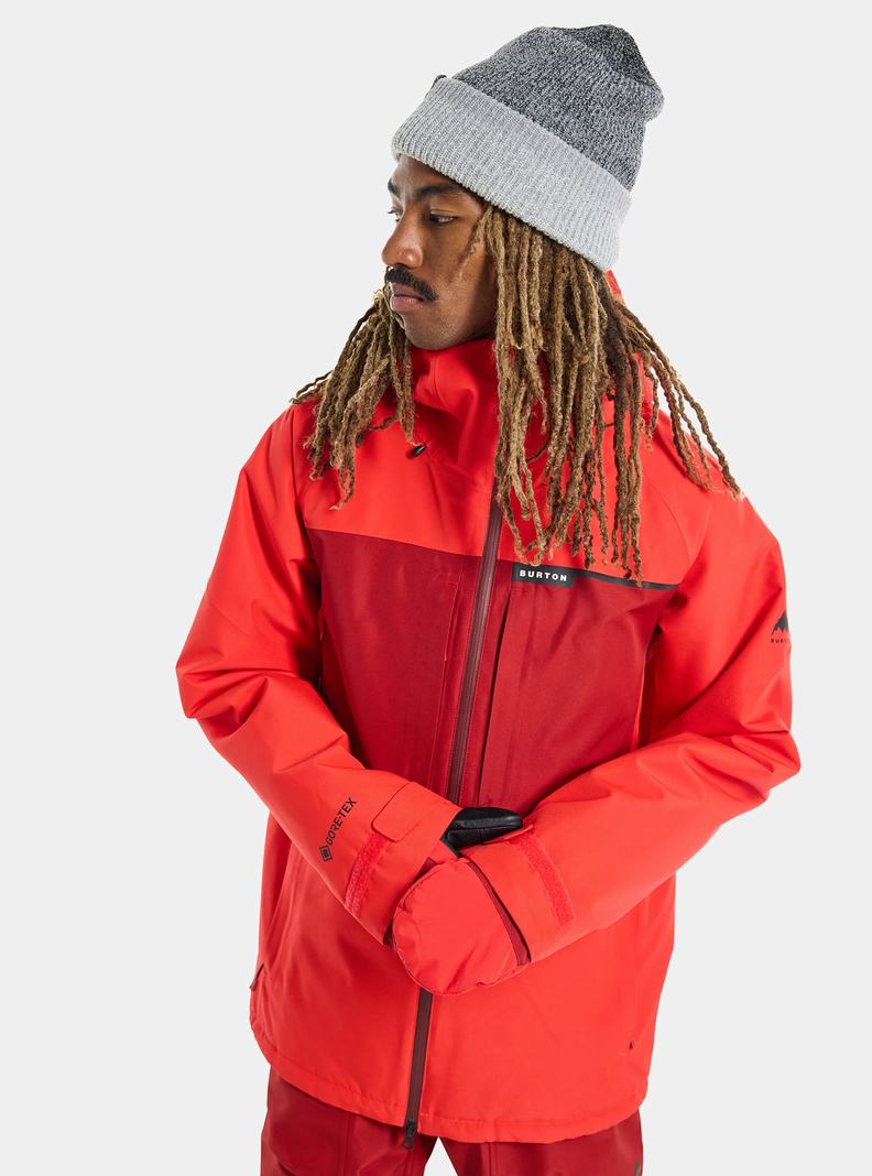 Veste Snowboard Burton Pillowline GORE?TEX 2L  Rose Orange Rose Homme | IYP-3344772