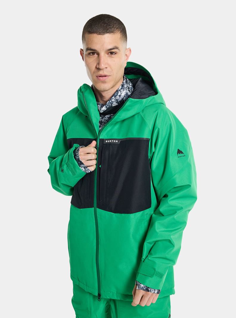 Veste Snowboard Burton Pillowline GORE?TEX 2L  Vert Noir Homme | CLL-8205833