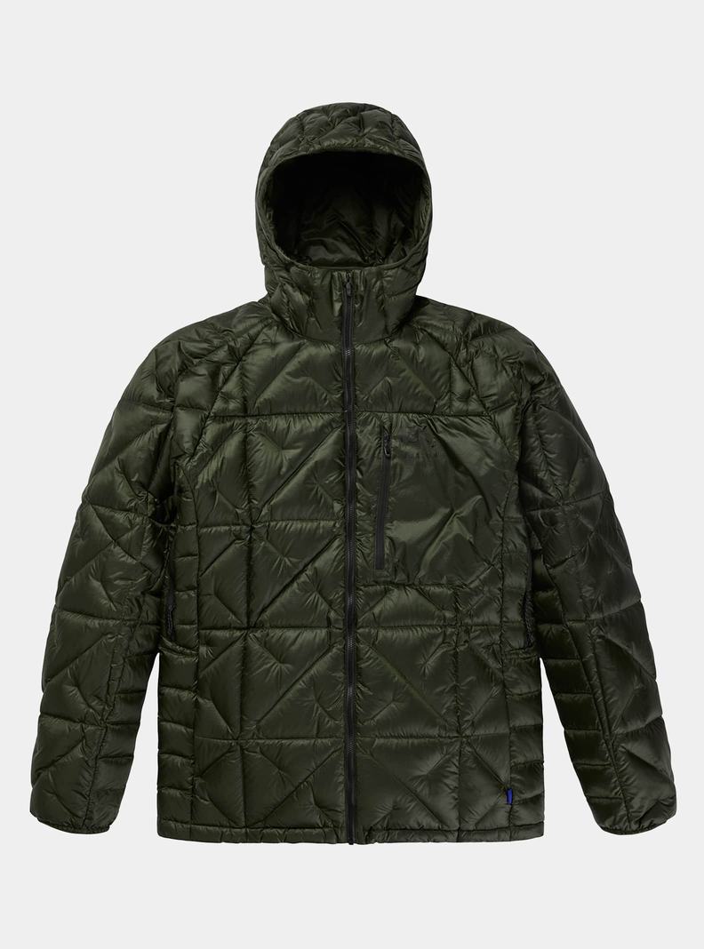 Veste Snowboard Burton [ak] Baker Encapuchonné Down  Vert Foncé Homme | QJO-7945825