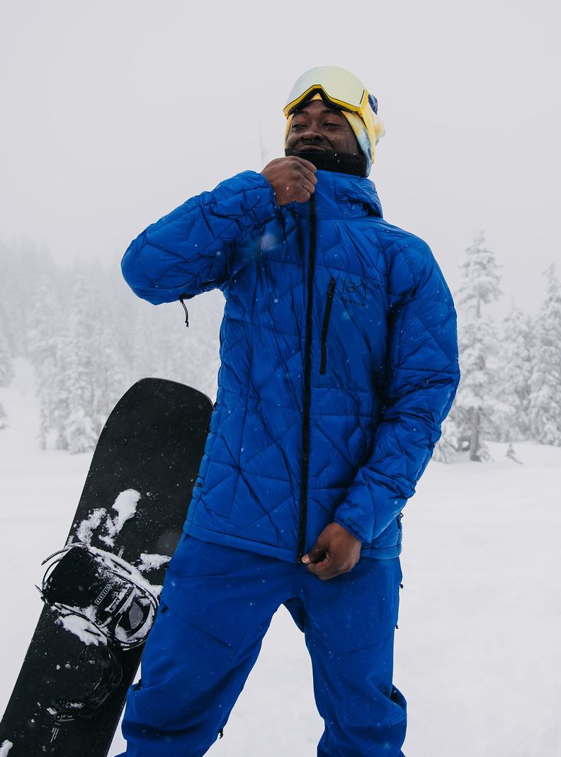 Veste Snowboard Burton [ak] Baker Encapuchonné Down  Bleu Homme | KOD-5028387