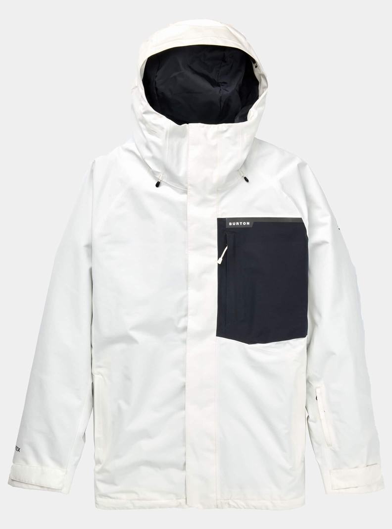 Veste Snowboard Burton Powline GORE-TEX 2L  Blanche Noir Homme | HGA-6527675