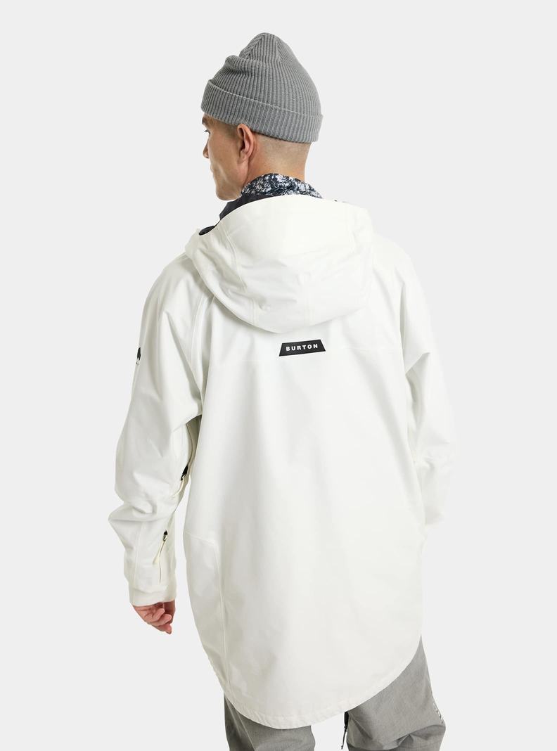 Veste Snowboard Burton Powline GORE-TEX 2L  Blanche Noir Homme | HGA-6527675