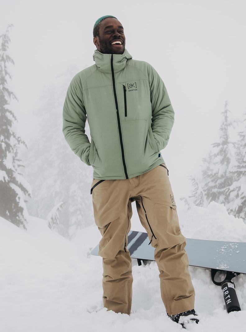 Veste Snowboard Burton [ak] Helium Encapuchonné Stretch Insulated  Vert Homme | ERY-7478265