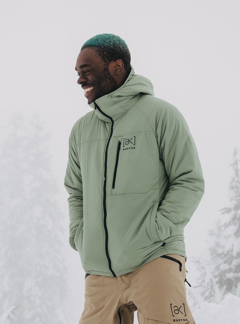 Veste Snowboard Burton [ak] Helium Encapuchonné Stretch Insulated  Vert Homme | ERY-7478265