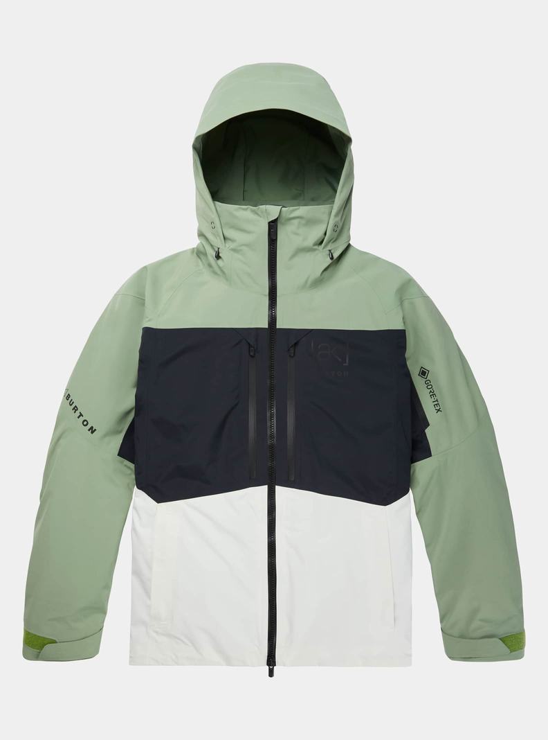 Veste Snowboard Burton [ak] Swash GORE?TEX 2L  Vert Blanche Noir Homme | OEZ-0483597