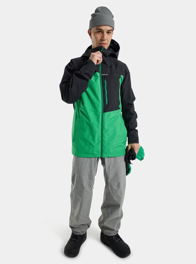 Veste Snowboard Burton Lodgepole 2L  Noir Vert Homme | MET-5784722