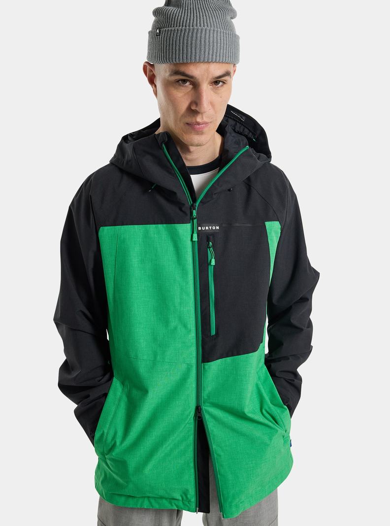 Veste Snowboard Burton Lodgepole 2L  Noir Vert Homme | MET-5784722