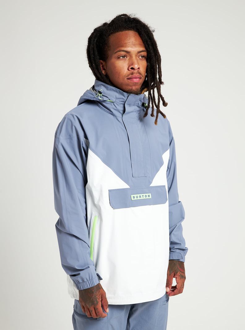 Veste Snowboard Burton Freelight  Grise Blanche Homme | RJL-0110671