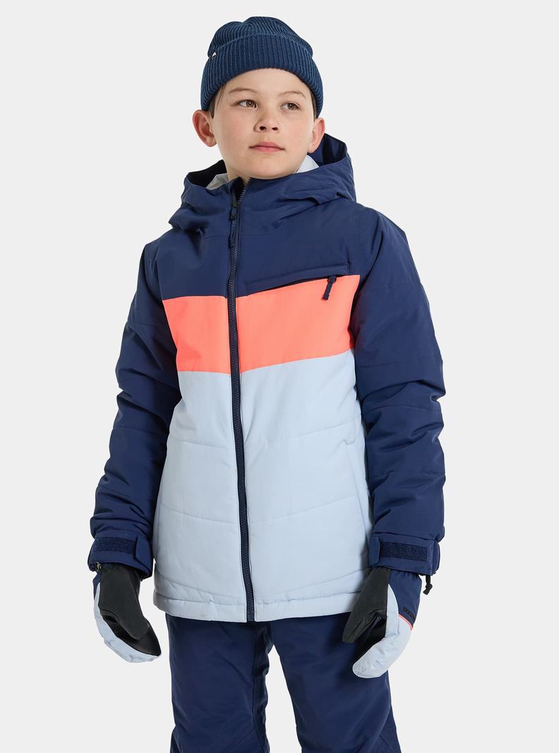 Veste Snowboard Burton Ropedrop  Bleu Orange Enfant | BGW-4281332