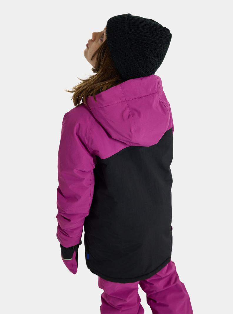 Veste Snowboard Burton Frostner 2L Anorak  Violette Noir Enfant | JCD-1649978