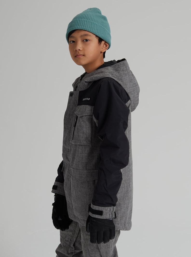 Veste Snowboard Burton Covert 2L  Grise Noir Enfant | BCE-3729310