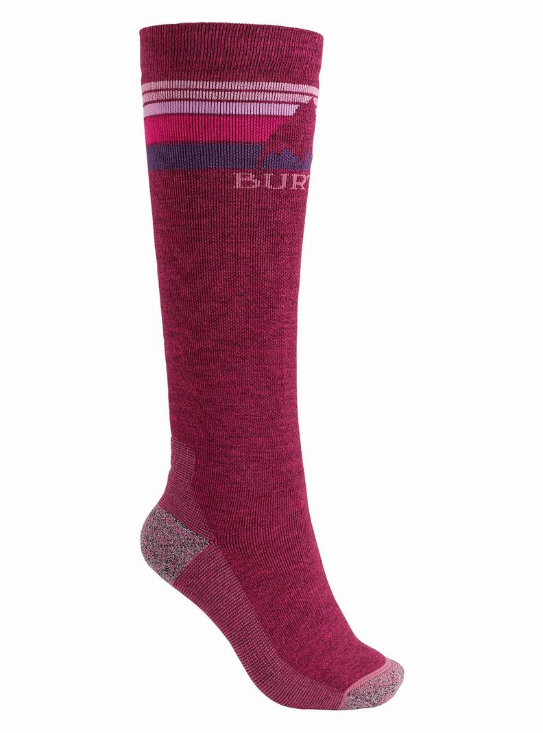 Chaussettes Burton Emblem Midweight  Bordeaux Femme | MUK-5951268